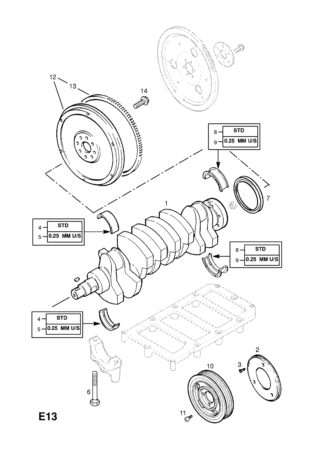 Group E Engine and clutch Subsection 1 Z20LET petrol engine